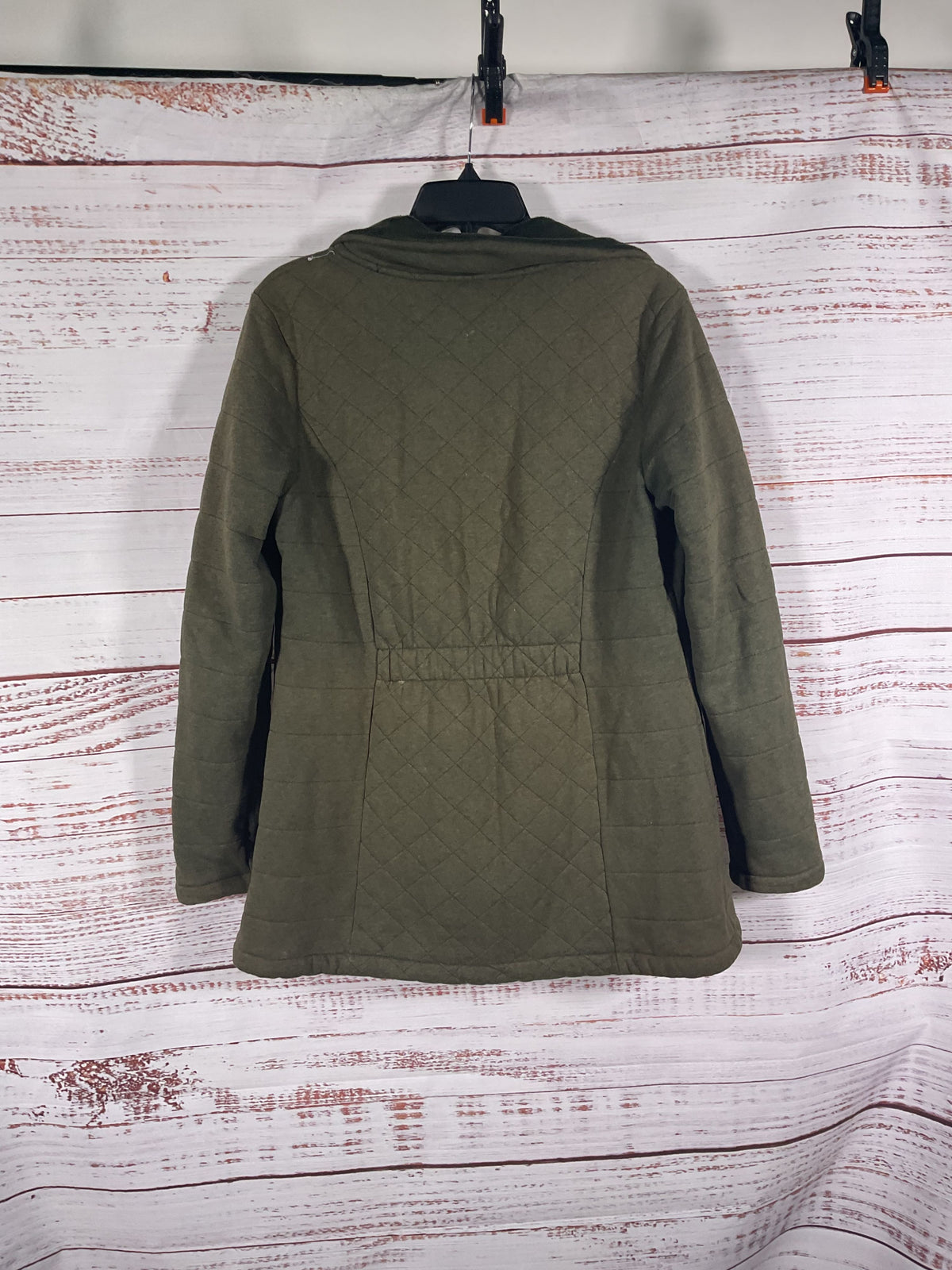 North Face Green Fleece Lined Quilted Jacket - Size M