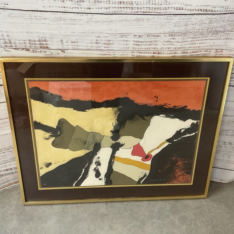 Signed HC JOSEP GUINOVART (Spain 1927-2007) Abstract Lithograph H.C Print