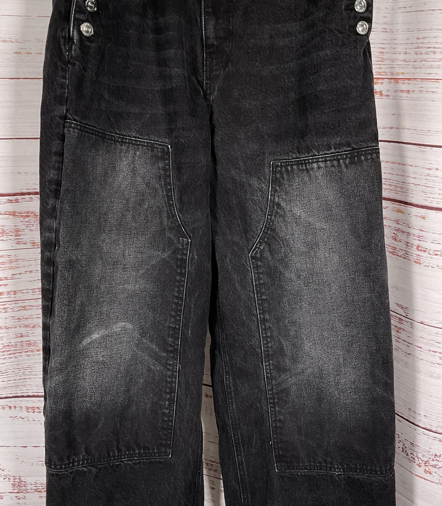 ReVice Denim Wide Leg Jeans Black 30