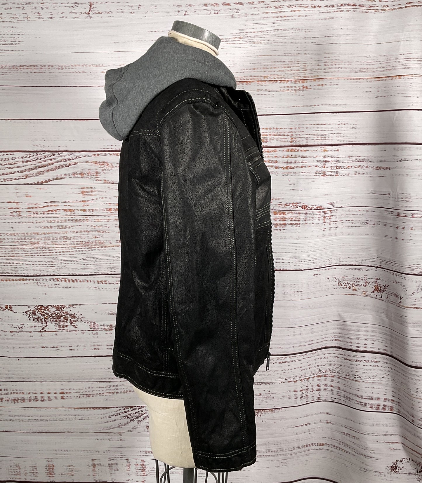 Wilsons Leather Men's Hoodie Jacket Black S