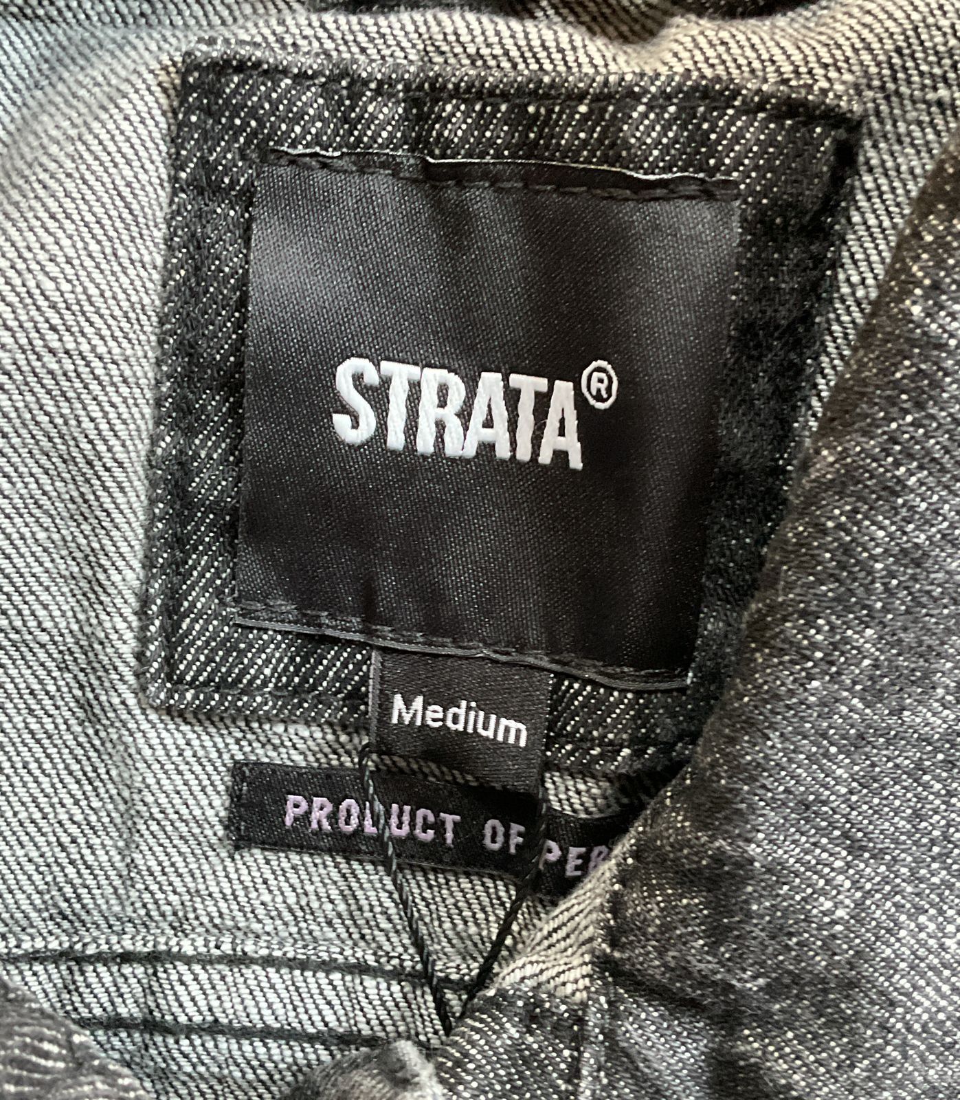Strata Clothing Women's Denim Born Again Virgins Jacket Gray M