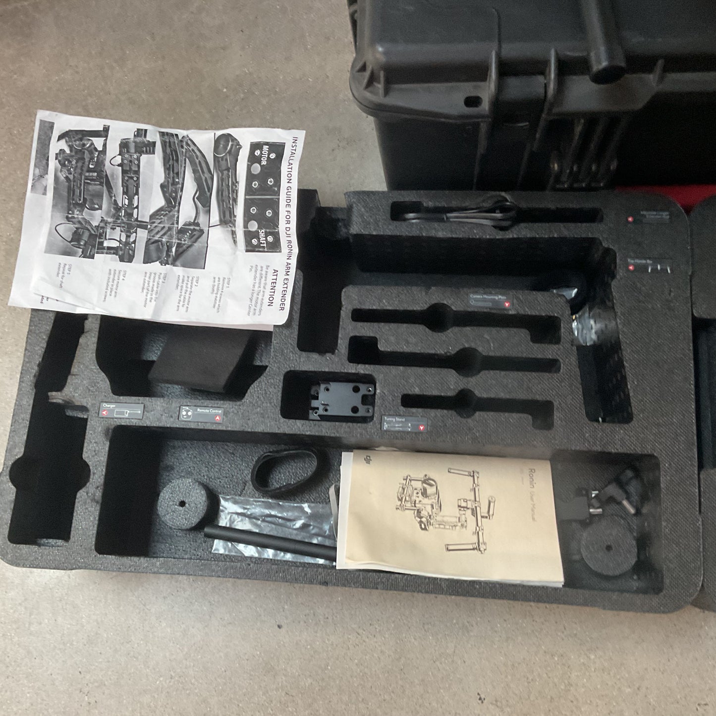 DJI Ronin Ronin-M 3 Axis Handheld Gimbal Stabilizer Kit Hard Case Parts Repair