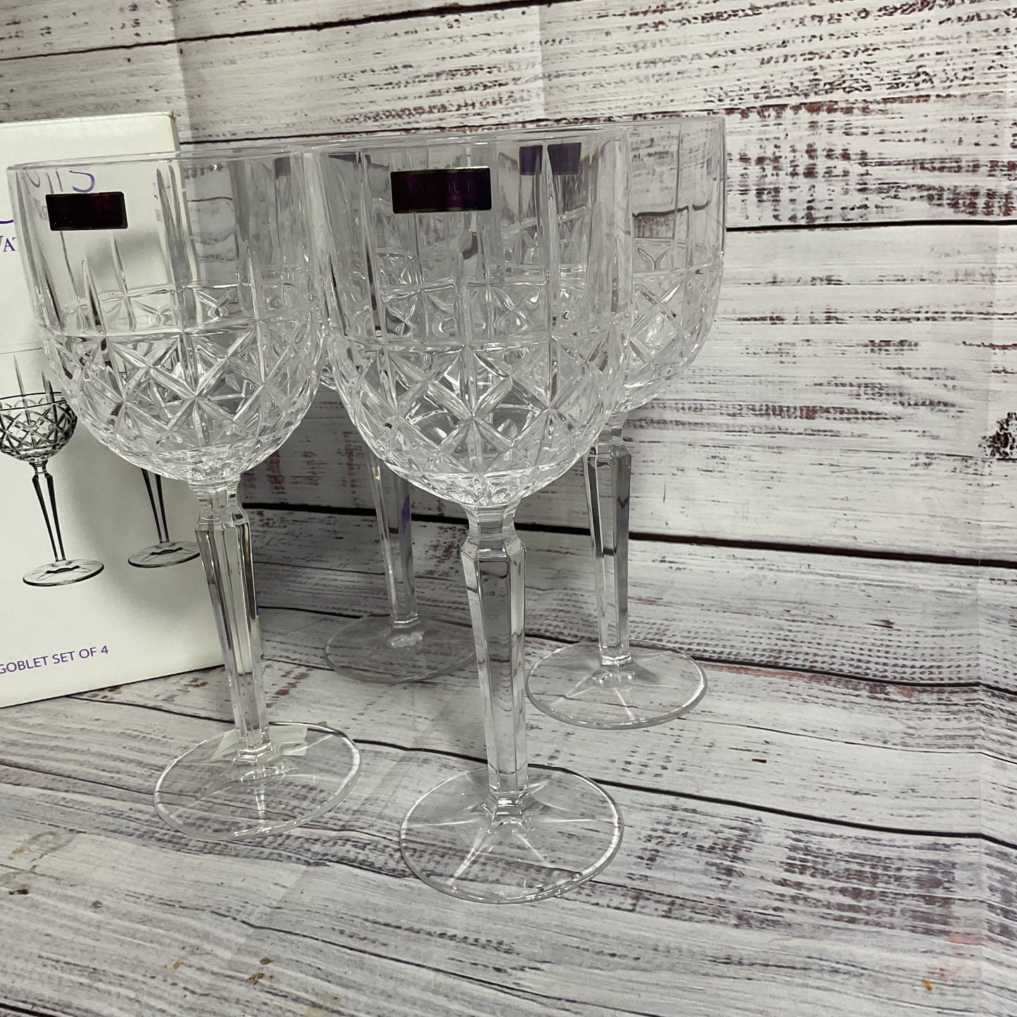 NEW MARQUIS By WATERFORD Set of 4 15oz Brady Goblets (1 OF 2)