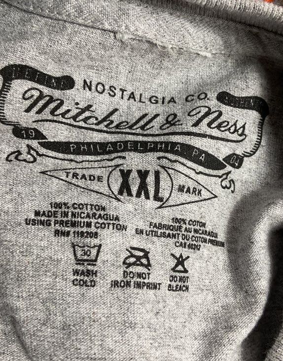 Mitchell & Ness Unisex Playa Society WBB T Shirt Gray XXL