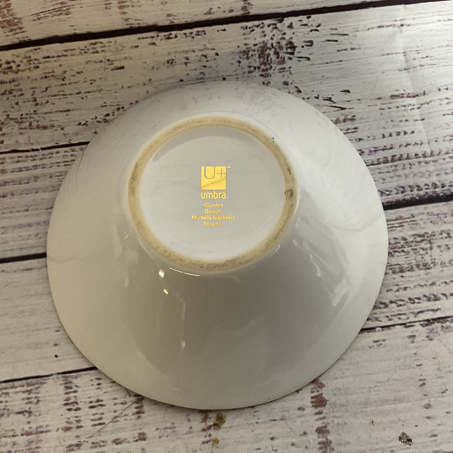 UMBRA Modern Design Gold Flowers Bowl by Michelle Ivankovic Stuart Li Rare 6”