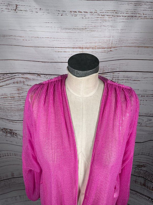 Forte Forte Women's Pink Sheer Long Sleeve Blouse Size 1 Made in Italy
