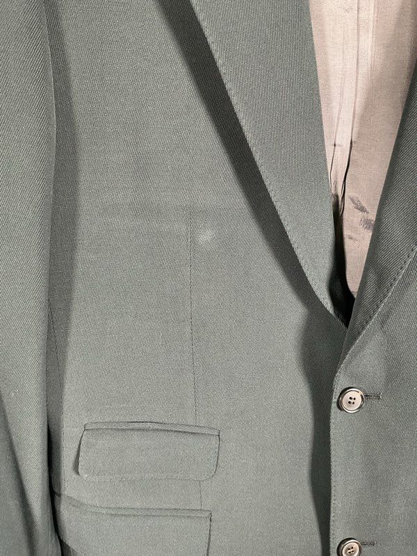 Hugo Boss Men's Black Virgin Wool Blend Suit Jacket Size 42L Made in Germany