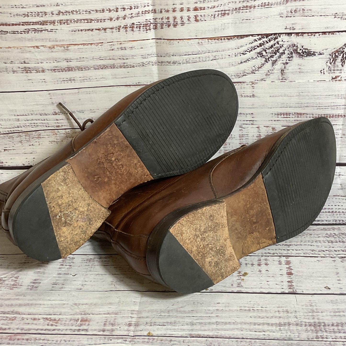 A.P.C. Men's Brown Lace Up Boots- SZ 41/ 8US