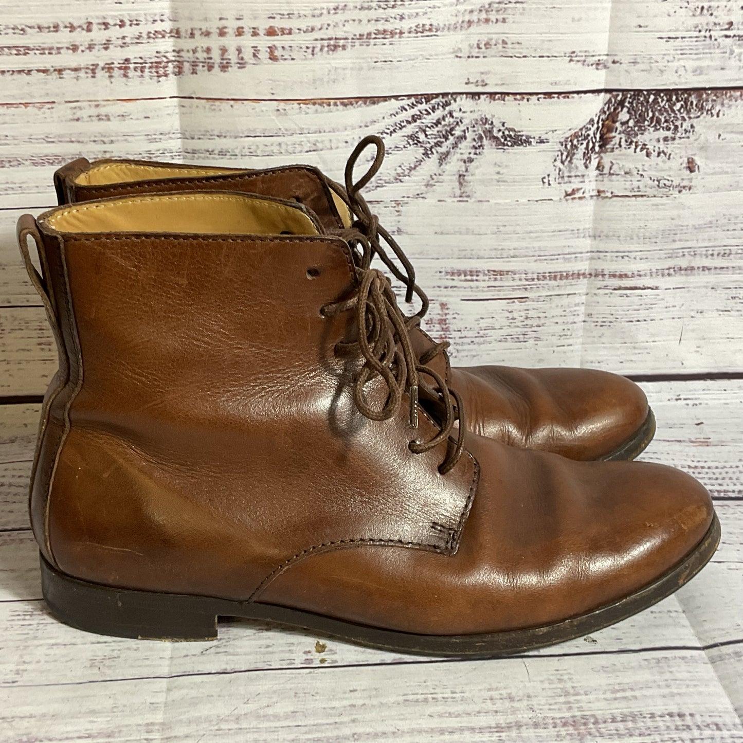 A.P.C. Men's Brown Lace Up Boots- SZ 41/ 8US