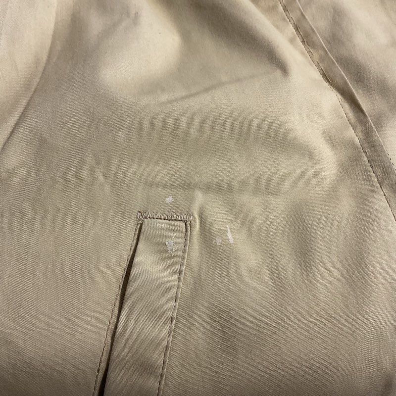 Oakbrook Sportswear Sears Roebuck Beige Full Zip Poplin Windbreaker Size in Desc