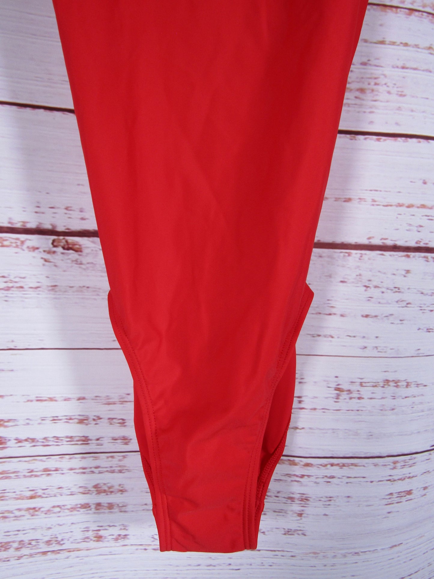 Adidas Athly Girl's Red 3-Stripes Swimsuit Size XL