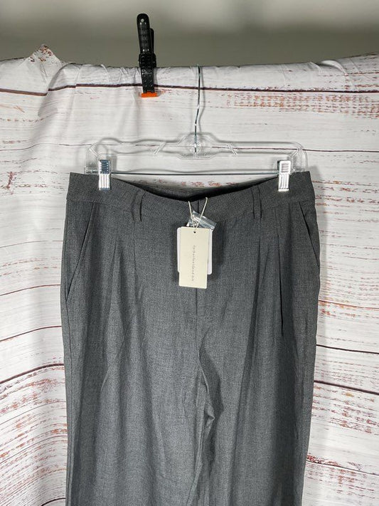 NEW Commense Women's Gray Wide-Leg Trouser Pants Size L