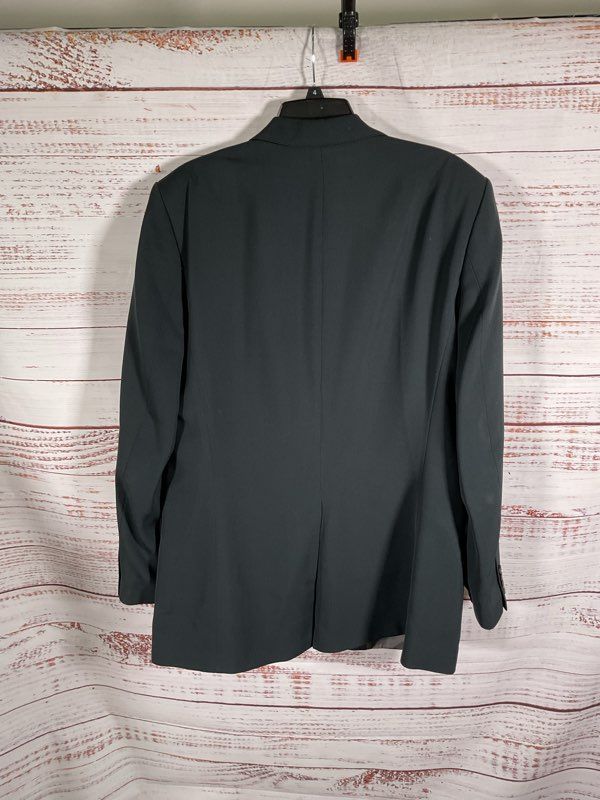 Hugo Boss Men's Black Virgin Wool Blend Suit Jacket Size 42L Made in Germany