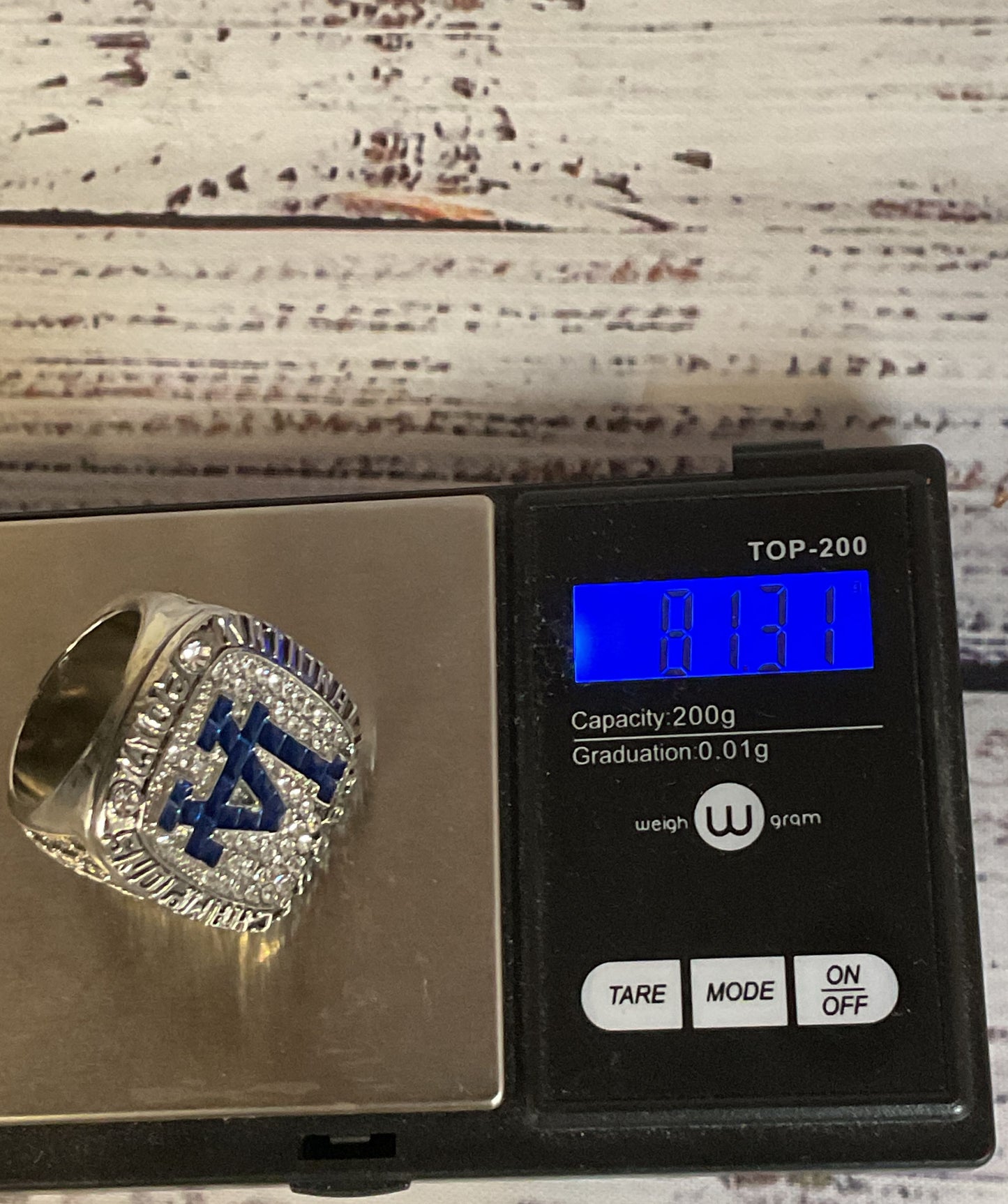 Los Angeles Dodgers 2017 NL Champions (Clayton Kershaw) Ring Size 11