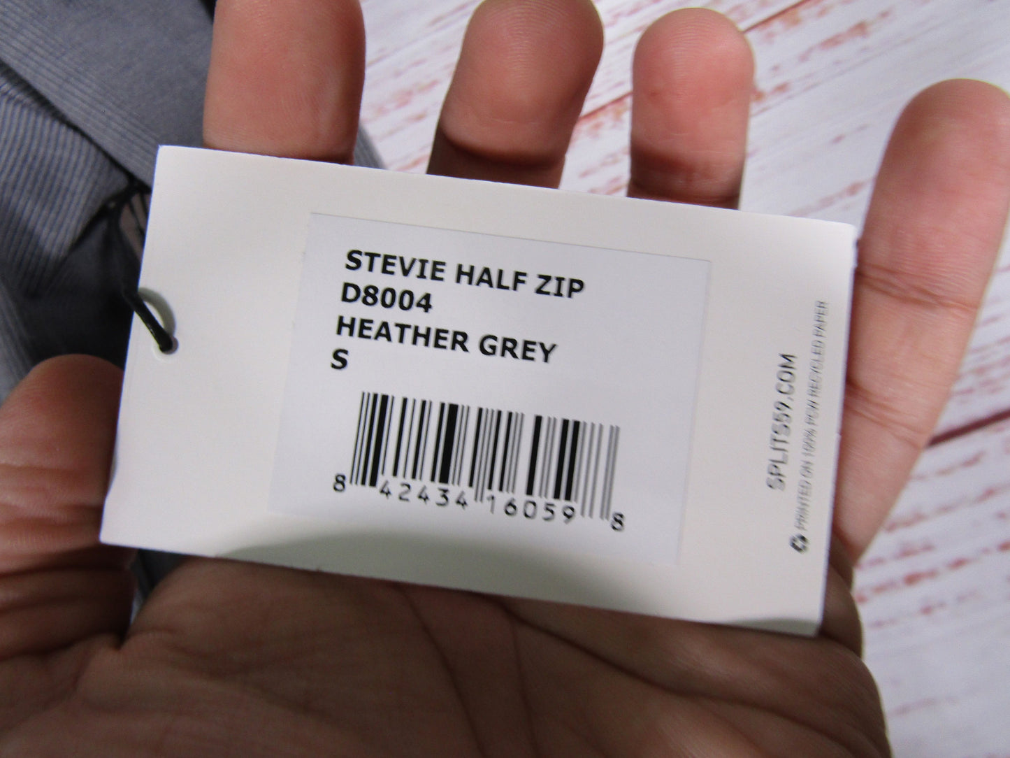 Splits59 Stevie Women's Heather Gray Half Zip Sweater Size S
