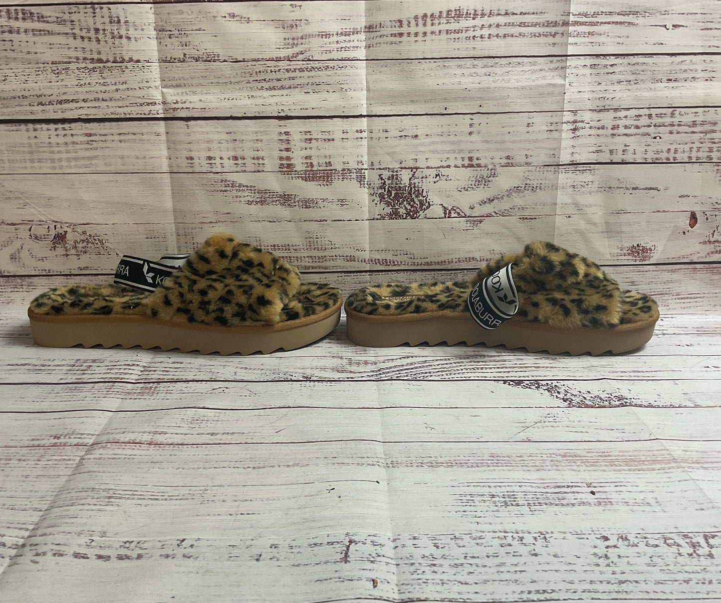 UGG Koolaburra Leopard Fuzzy Slide On Sandal Women 11