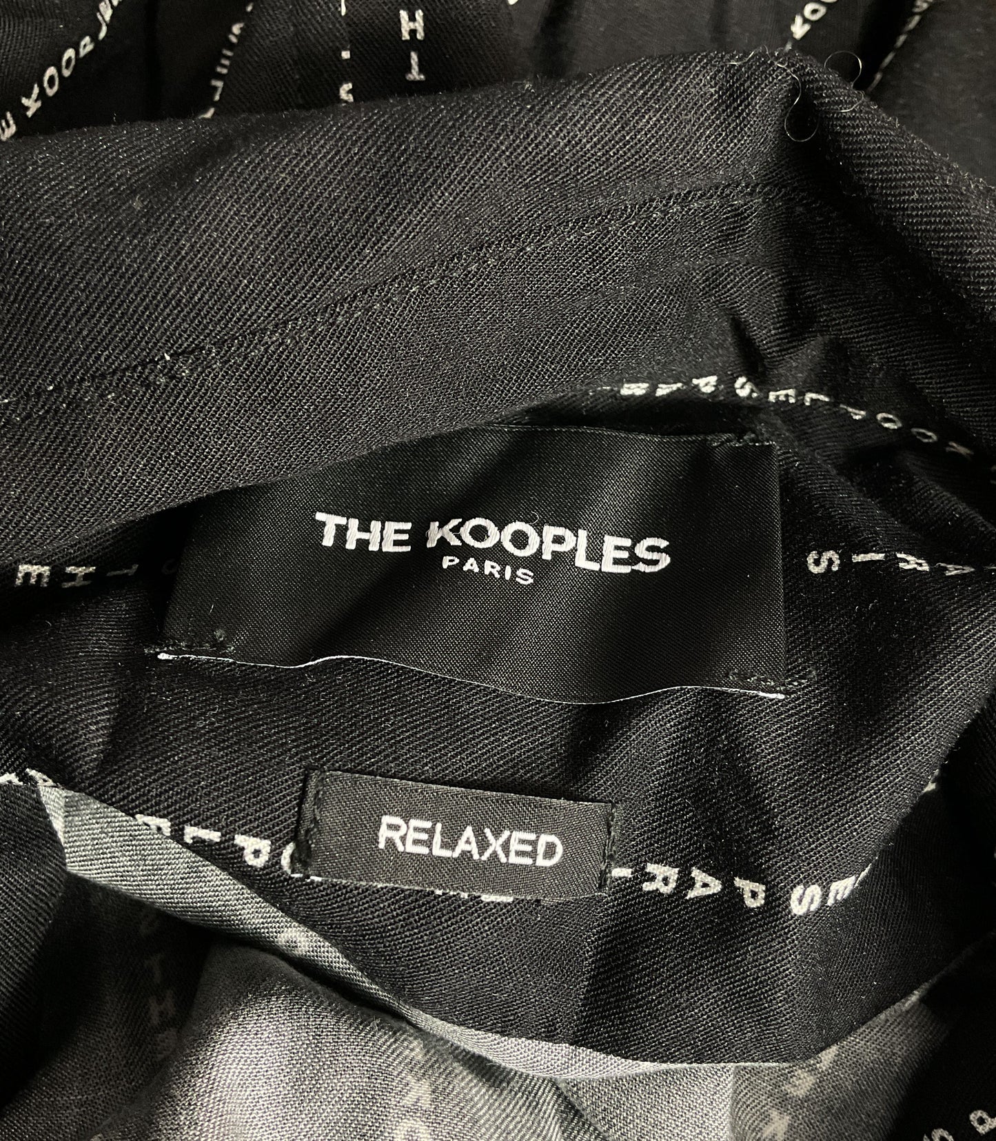 The Kooples Logo Striped Shirt Black XL