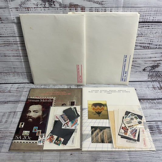 Vtg. 1983 84 Commemorative Mint Stamp Sets Partially Sealed
