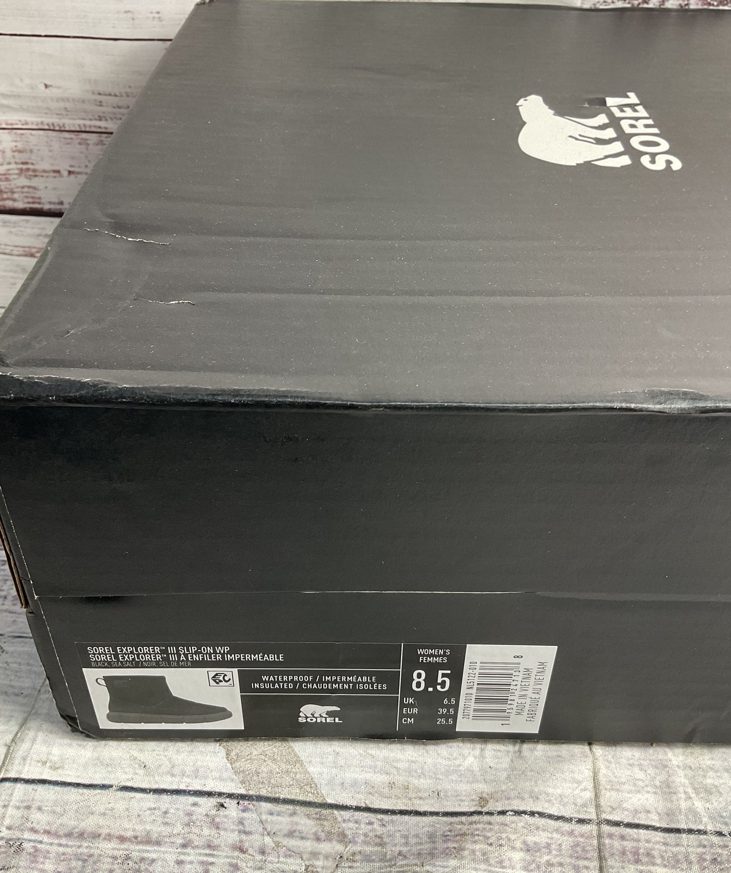 Sorel Explorer™ III Slip-On Waterproof Boots Black 8.5