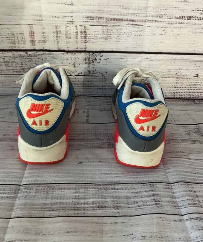 Unisex Kids Nike Air Max 90 Blue & Gray Sneaker Youth Size 5Y