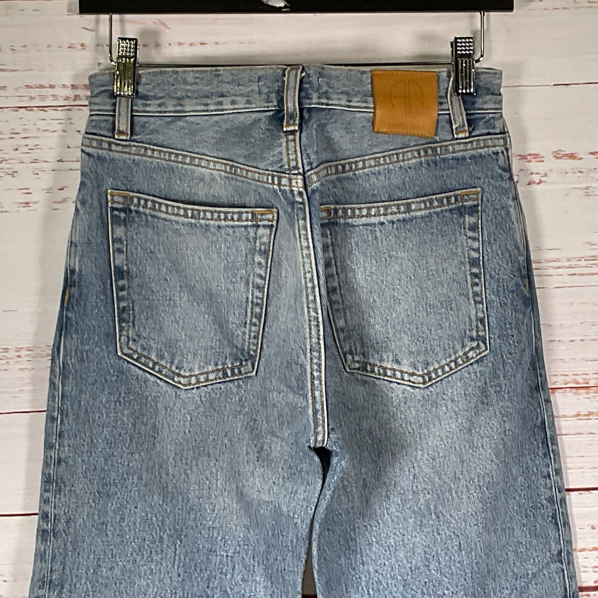 ANINE BING Women's Blue Button-Up Denim Jeans- SZ 24