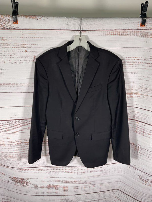 John Varvatose Men's 100% Wool Black Suit Jacket Size 38S