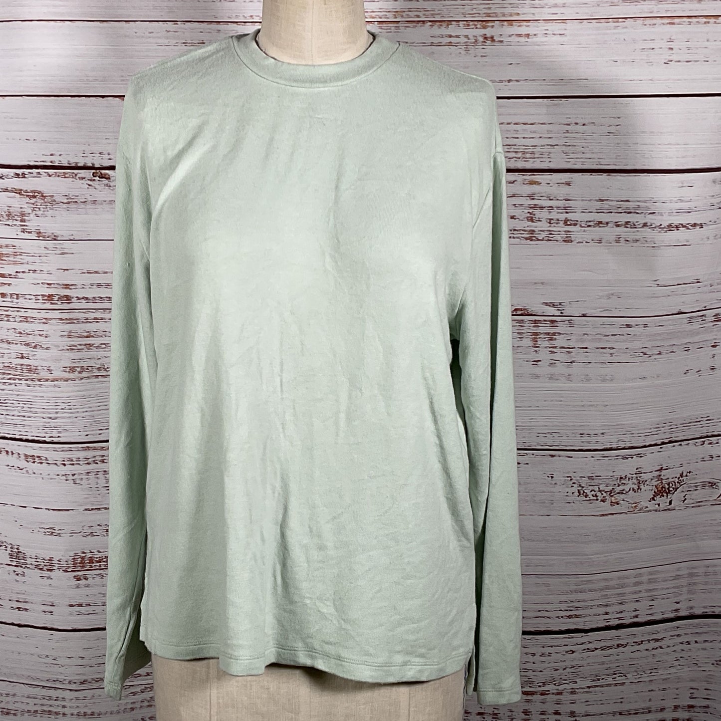 NWT LESET Women's Mint Green Lori High Low Crewneck Sweater- SZ S