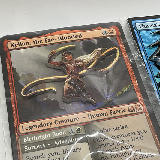 Set of 2 Magic Con 2020/2023 Wizards Of The Coast Thassa's Oracle & Kellan Pins