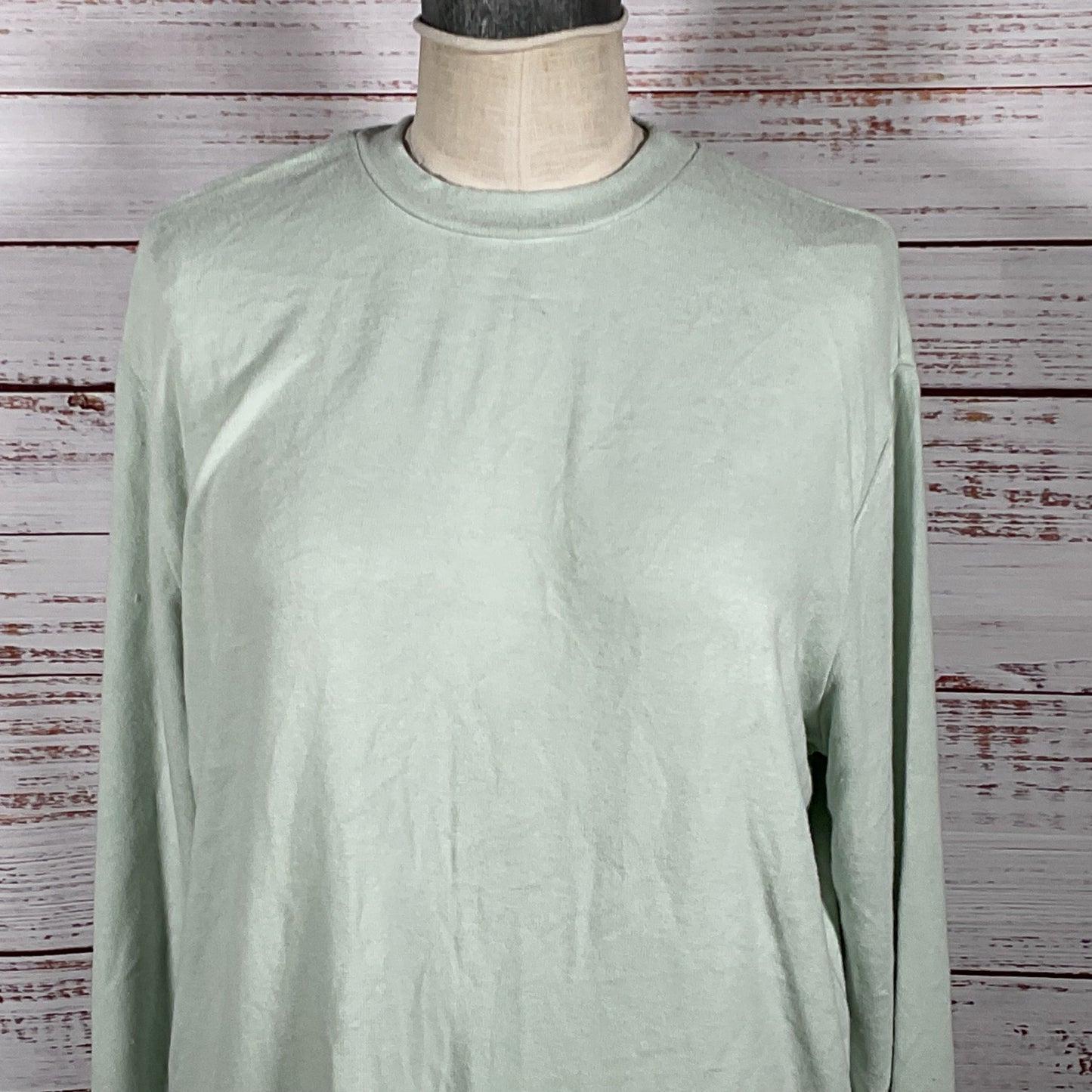 NWT LESET Women's Mint Green Lori High Low Crewneck Sweater- SZ S