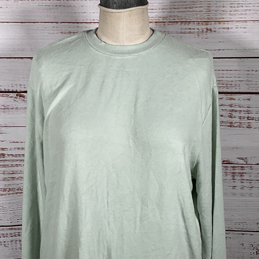 NWT LESET Women's Mint Green Lori High Low Crewneck Sweater- SZ S