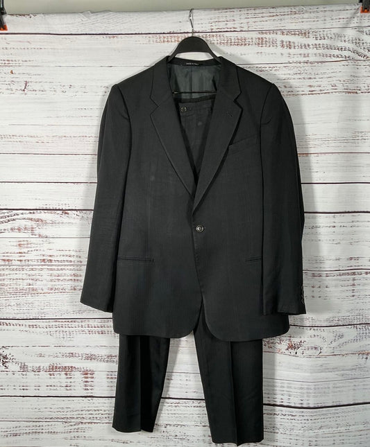 Armani Collezioni Black Men's Italian Sports Coat and Pants Set -Size 44 Regular