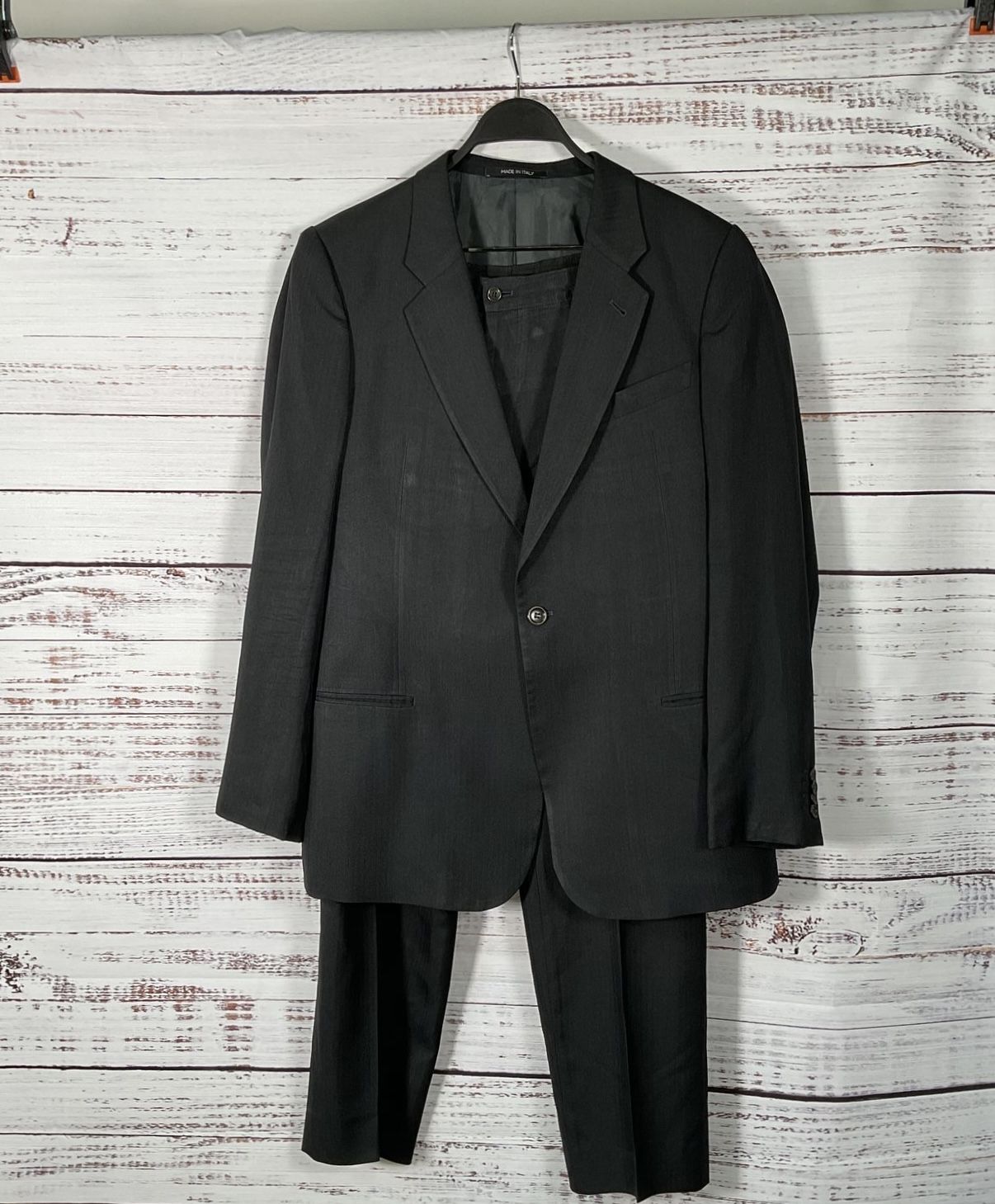 Armani Collezioni Black Men's Italian Sports Coat and Pants Set -Size 44 Regular