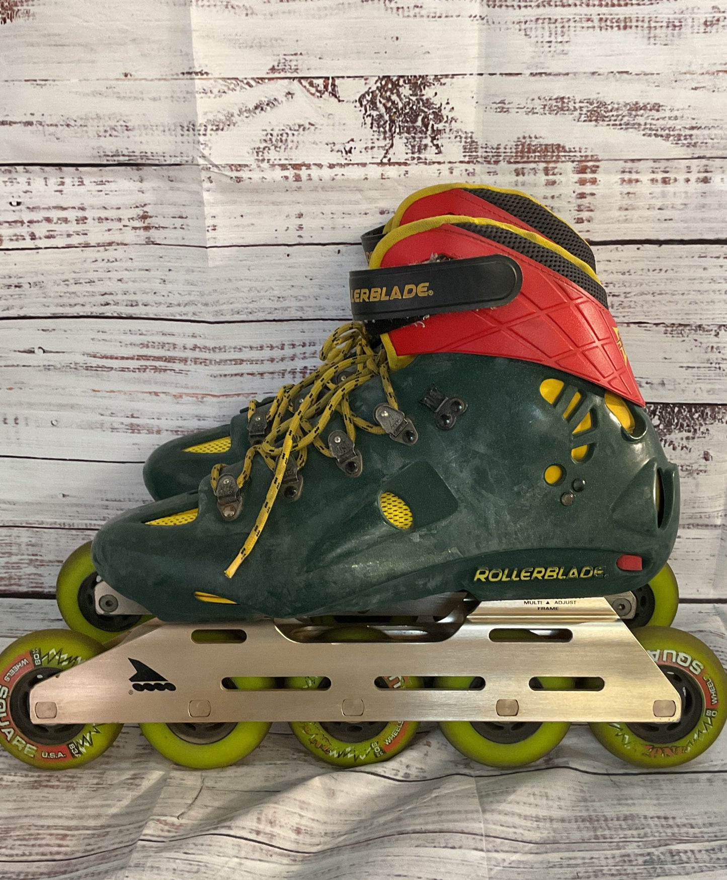 Fusion 10K Plastic Rollerblades Metallic Green