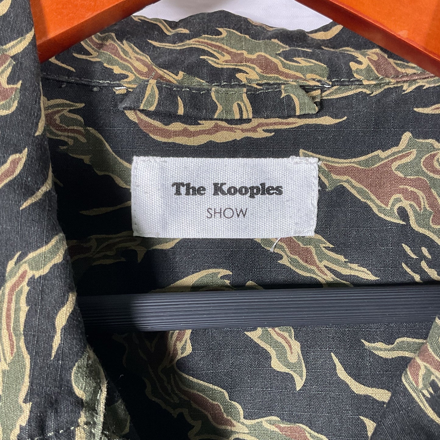 THE KOOPLES Show Mens Camo Star/Peace Print 4-Pocket Jacket- SEE MEASUREMENTS