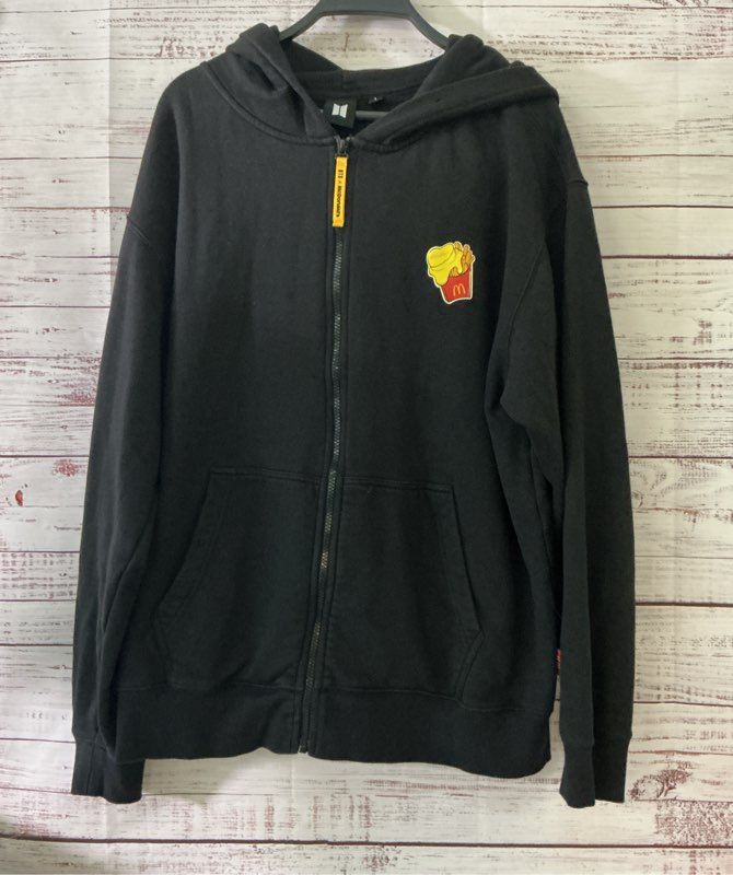 BTS X McDonalds 2021 Limited Edition Hoodie Black Sweatshirt Size L