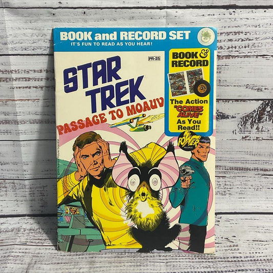 VTG 1975 Star Trek Passage To Moauv Power Records Sci Fi Comic Book & Record Set