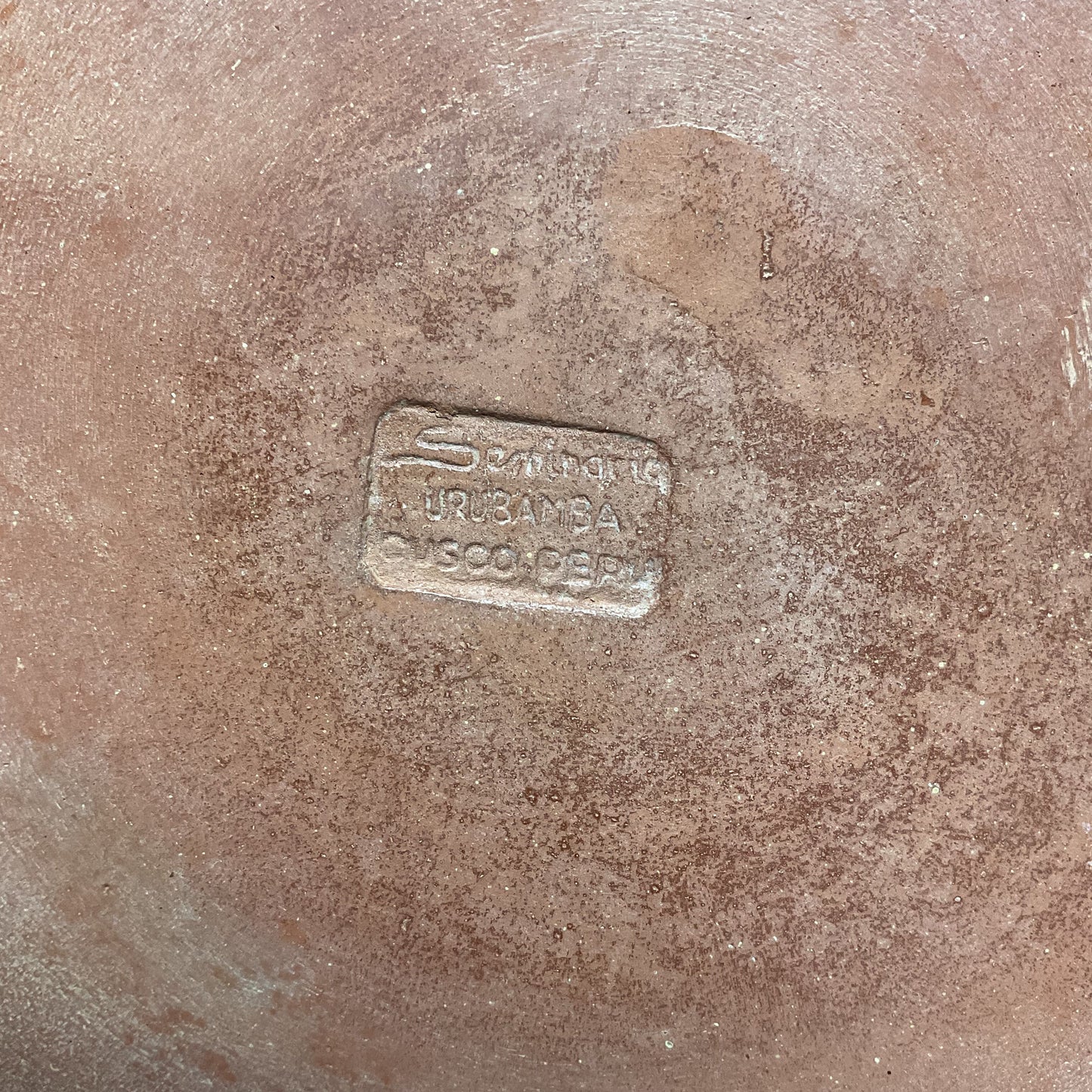 Seminario Urubamba Cusco Peru Pottery Earthenware Ceramic Bowl 9.5"