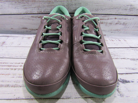 Ecco Cool Pro Women's Purple Leather Gore-Tex Waterproof Golf Shoes Size 6