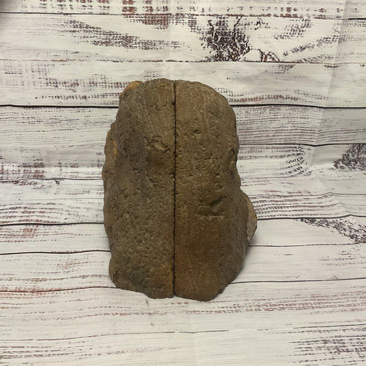 Rhyolite Natural Agate Stone 6" Tall Matching Pair Bookend 12.5lb