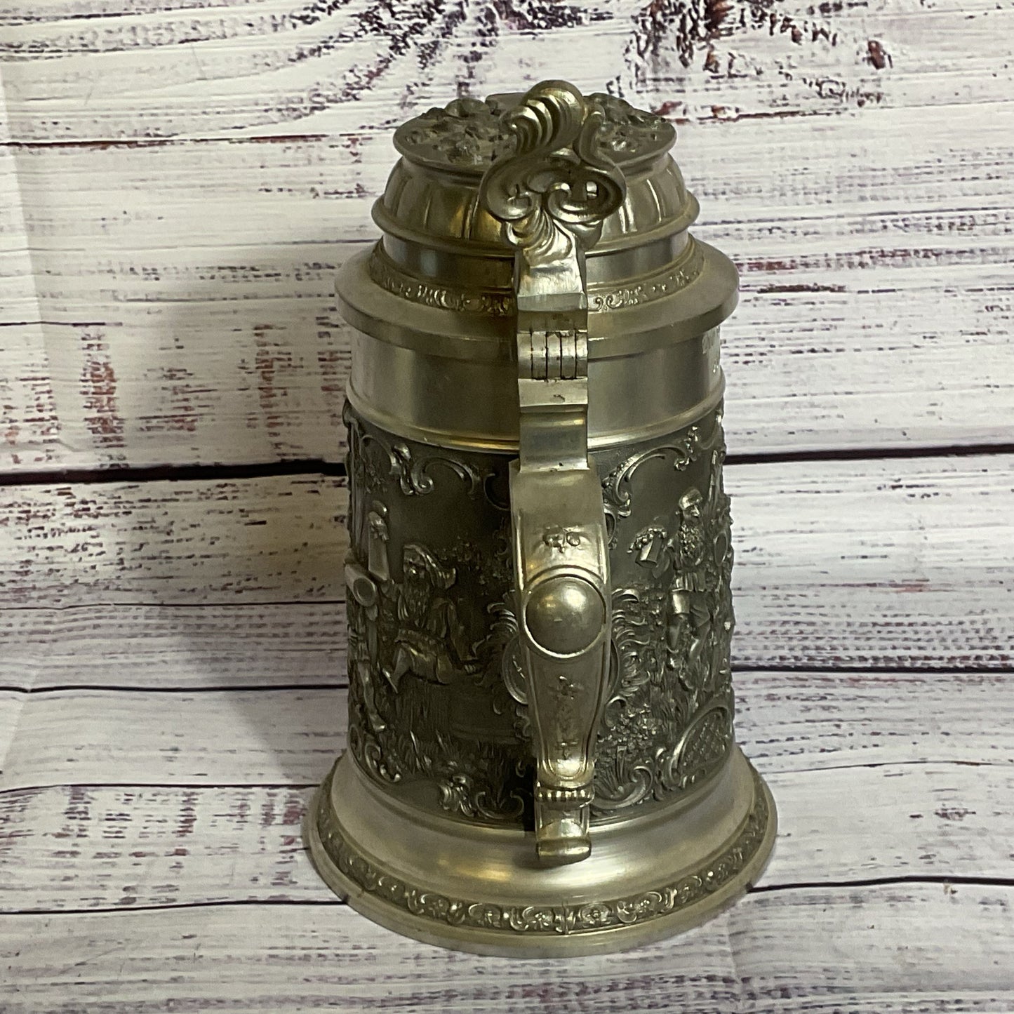 VTG. GEGOSSEN LT. Deutsches Zinn Mitglied D. Zinnung Landesinnung Pewter Stein