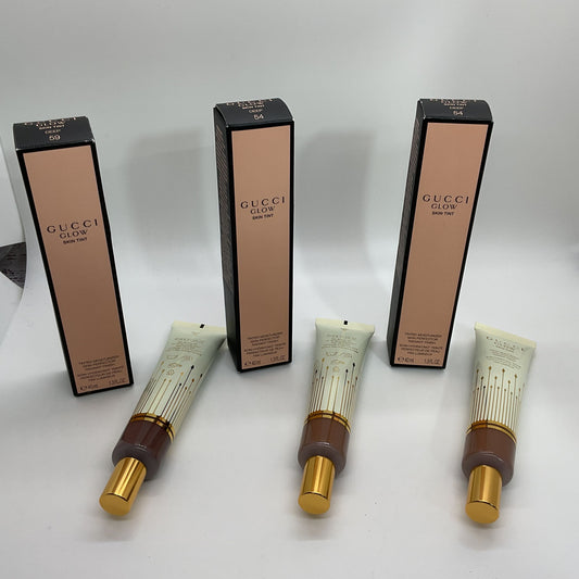 NEW Set of 3 GUCCI Glow Skin Tinted Moisturizer Deep 54 & 59- 1.3fl.oz