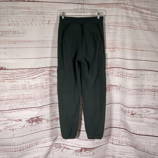Alo Yoga Polar Fleece Wintry Charcoal Green Pants - Size S