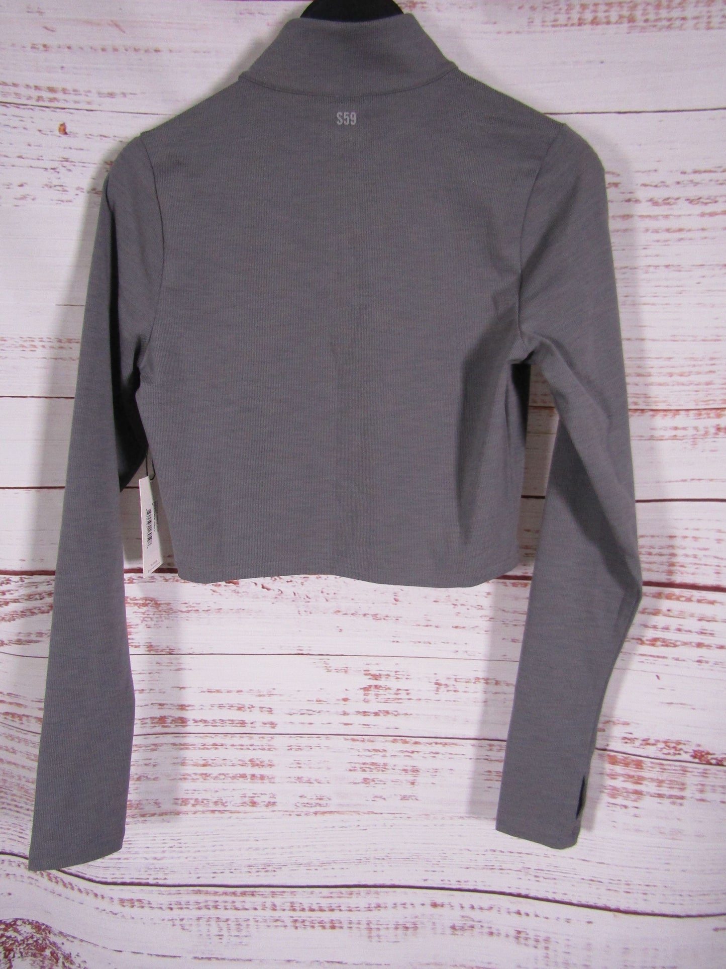 Splits59 Stevie Women's Heather Gray Half Zip Sweater Size S