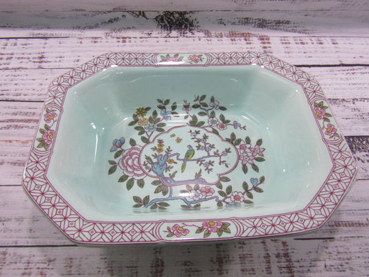 Adams Singapore Bird Floral Bird Motif Ironstone Vegetable Bowl Made in England