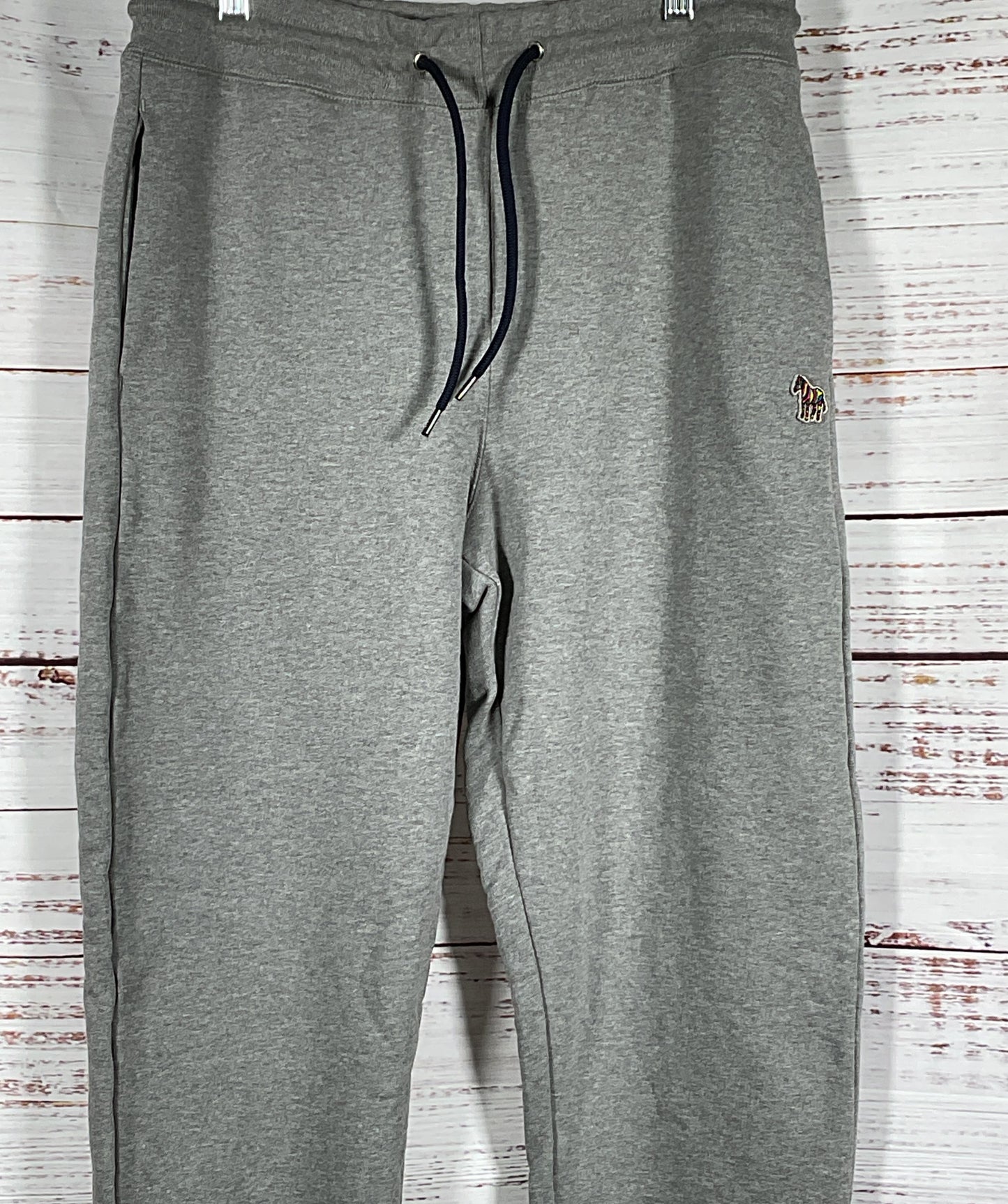 Paul Smith Tapered-Fit Zebra Logo Cotton Sweatpants Gray S