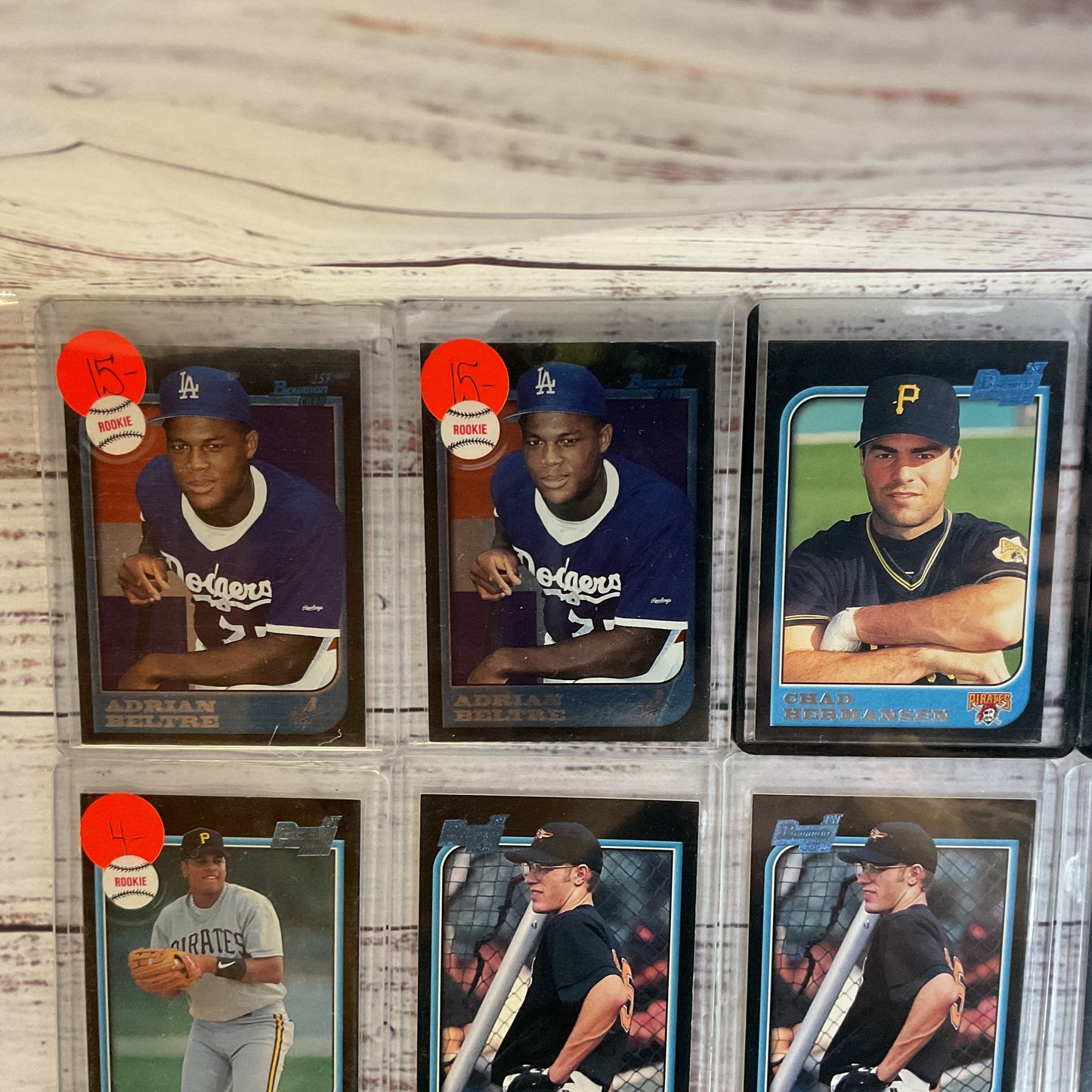 Set of 15 1997 TOPPS 1st Bowman Baseball Cards
