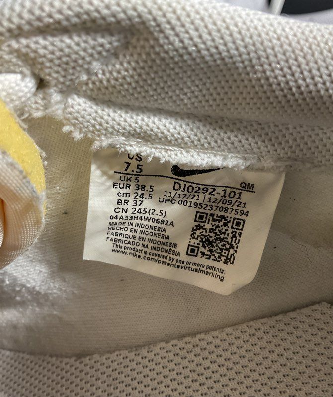 Nike Blazer Low Platform Women's Shoes DJ0292-101 Black White Size 7.5