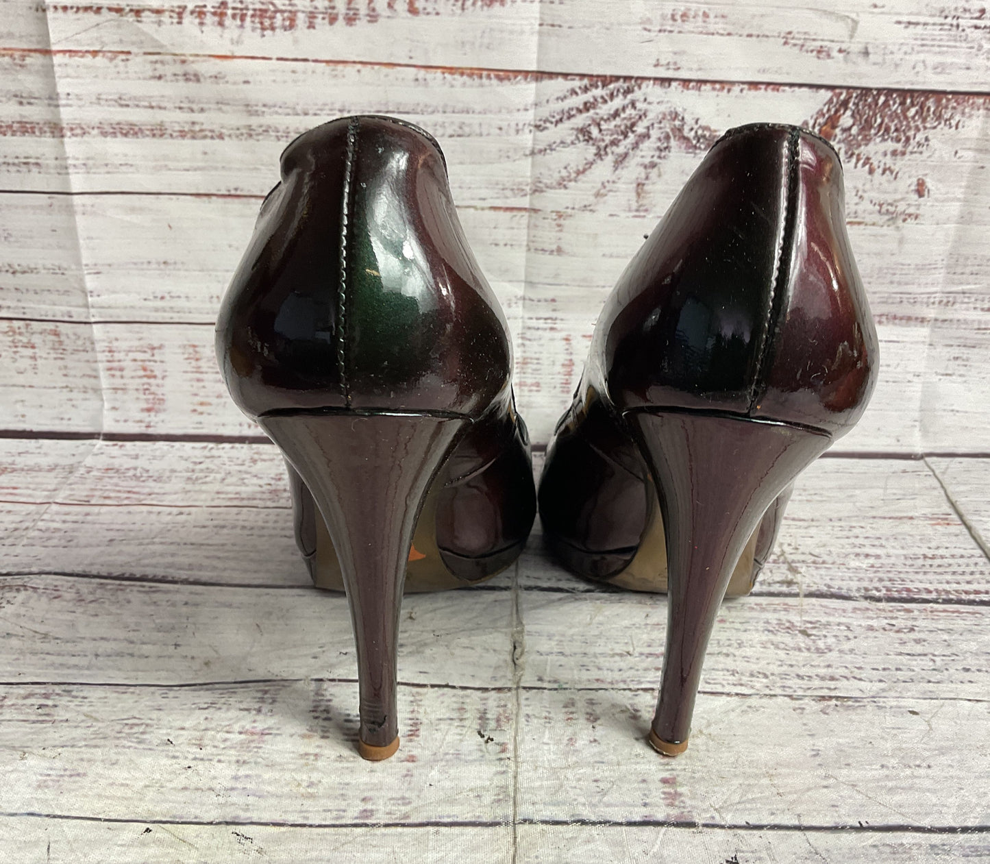 Roberto Cavalli Iridescent Patent Leather Platform Multicolor 38
