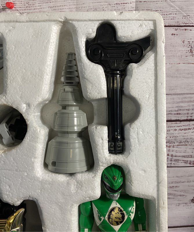 Dragonzord 2270 Mighty Morphin Power Rangers Green 1993 Signed Box Vintage