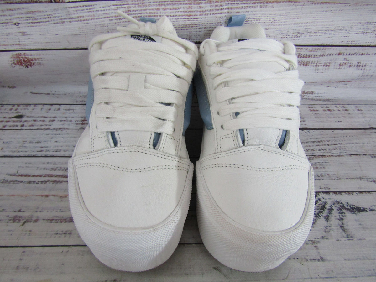Vans Knu Stack Women's Smarten Up White & Blue Platform Sneakers Size 9